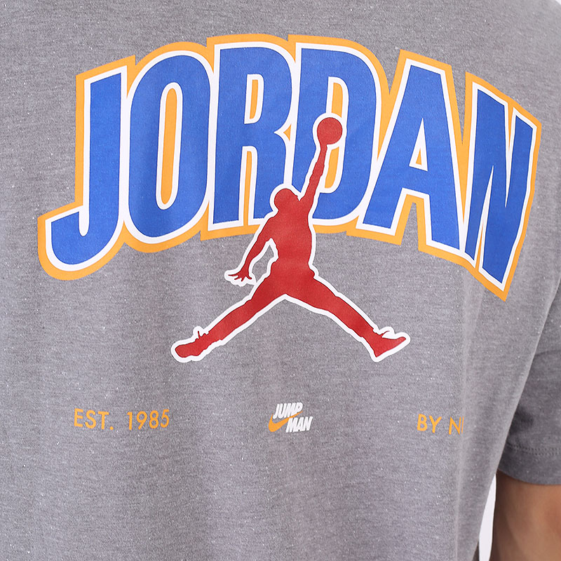 мужская серая футболка Jordan Jumpman Graphic Crew Tee DM3217-091 - цена, описание, фото 5